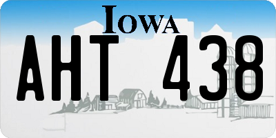 IA license plate AHT438