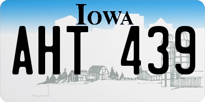 IA license plate AHT439
