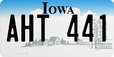 IA license plate AHT441