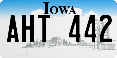 IA license plate AHT442
