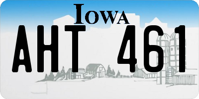 IA license plate AHT461