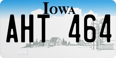IA license plate AHT464