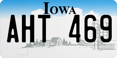 IA license plate AHT469