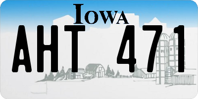 IA license plate AHT471