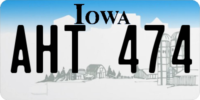 IA license plate AHT474