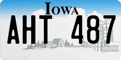 IA license plate AHT487
