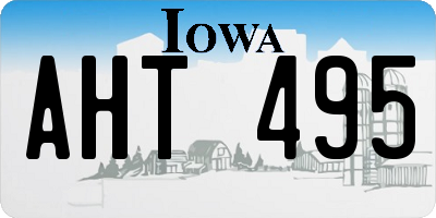 IA license plate AHT495