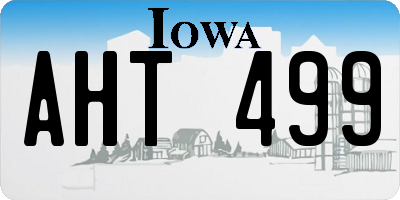 IA license plate AHT499