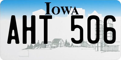 IA license plate AHT506