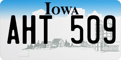 IA license plate AHT509