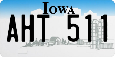 IA license plate AHT511