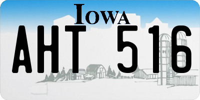IA license plate AHT516