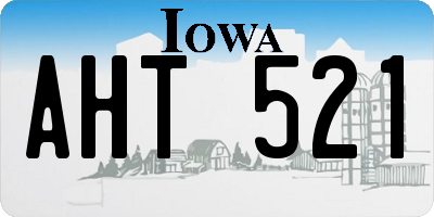 IA license plate AHT521
