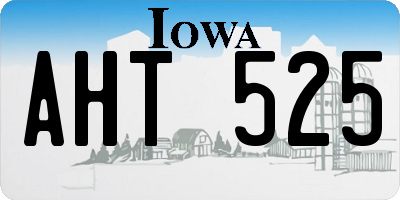 IA license plate AHT525