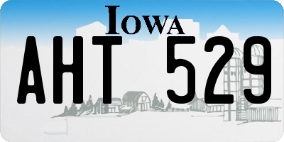 IA license plate AHT529