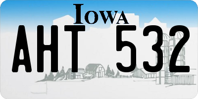IA license plate AHT532