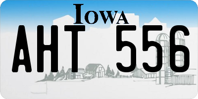 IA license plate AHT556