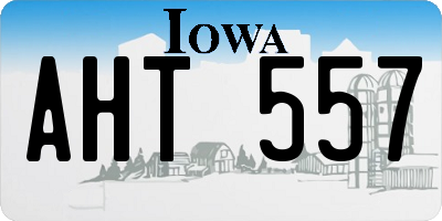 IA license plate AHT557