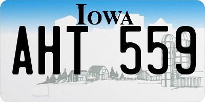 IA license plate AHT559