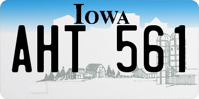 IA license plate AHT561