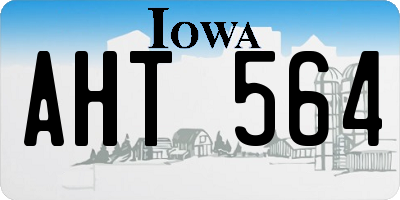 IA license plate AHT564