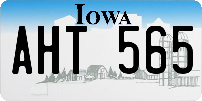 IA license plate AHT565