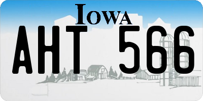 IA license plate AHT566