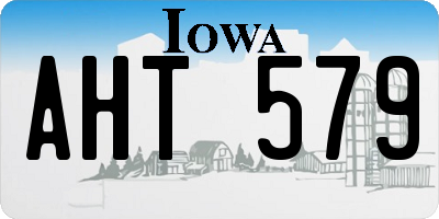IA license plate AHT579