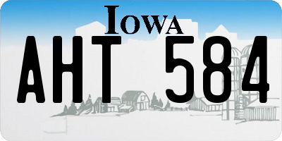 IA license plate AHT584
