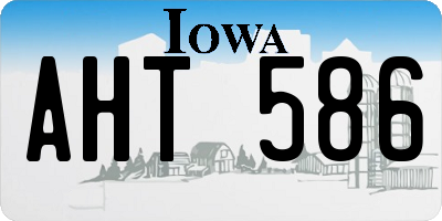 IA license plate AHT586