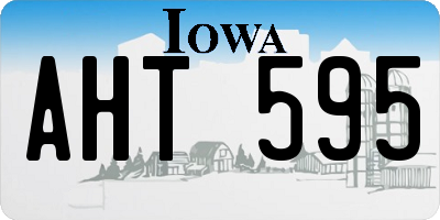 IA license plate AHT595