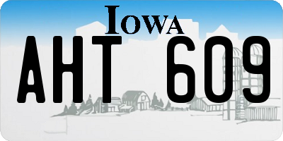 IA license plate AHT609