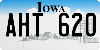 IA license plate AHT620