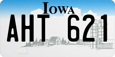 IA license plate AHT621