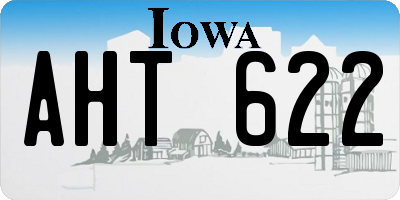 IA license plate AHT622