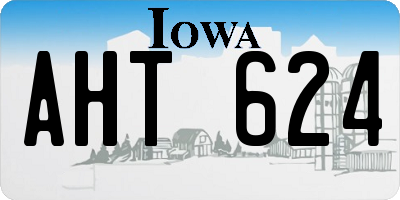 IA license plate AHT624