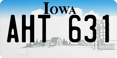 IA license plate AHT631