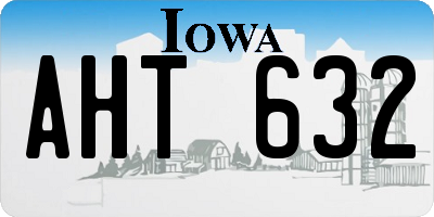 IA license plate AHT632