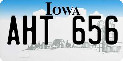 IA license plate AHT656