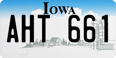 IA license plate AHT661