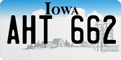 IA license plate AHT662
