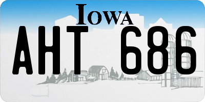 IA license plate AHT686