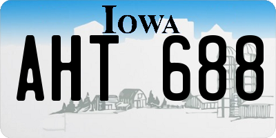 IA license plate AHT688