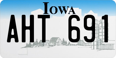 IA license plate AHT691
