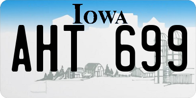 IA license plate AHT699