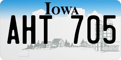 IA license plate AHT705