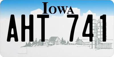 IA license plate AHT741