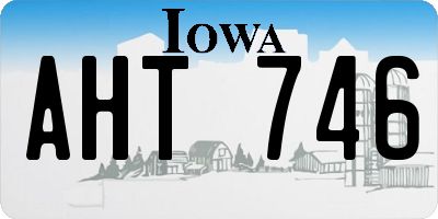 IA license plate AHT746