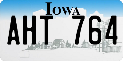 IA license plate AHT764