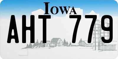 IA license plate AHT779